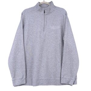 North End Champion‎ Ranch Mens 2XL Grey Quarter Zip Pullover Sweater